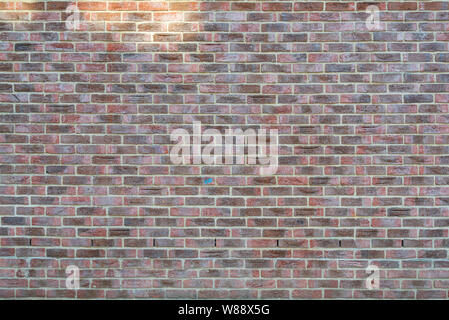 Real vintage beautiful bumpy, rough and old brick texture with Running Bond pattern. Stock Photo