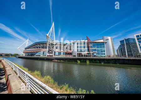 The Principality Stadium formerly known as the Millenium Stdium in Wales, UK Stock Photo