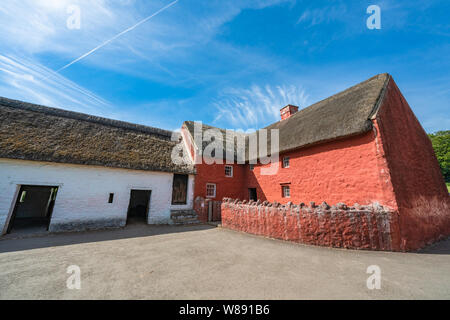 This is the Kennixton Farmhouse at the St Fagans National Museum of History in Cardiff, Wales