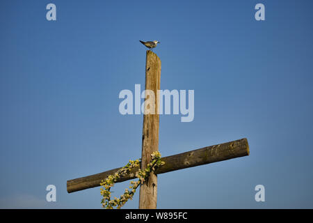 Cross at the Beach Stock Photo