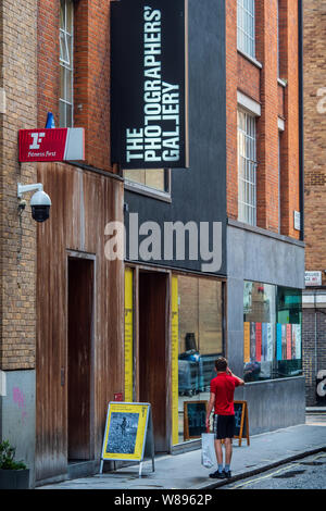 The Photographers Gallery London in Ramillies Street in central London, UK.  Founded in 1971 they moved into this converted building in 2012. Stock Photo