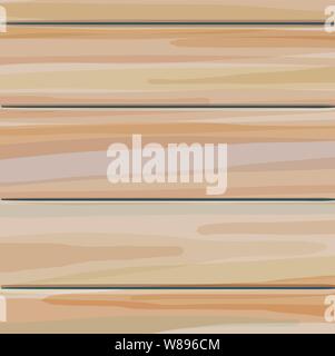 Light colored wooden plank table vector background Stock Vector