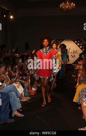 25th Annual ESSENCE Festival presented by  Coca-Cola held at the ESSENCE Fashion House Featuring Loza Maléombho Fashion Show  Featuring: Model Where: New Orleans, Louisiana, United States When: 07 Jul 2019 Credit: Derrick Salters/WENN.com Stock Photo