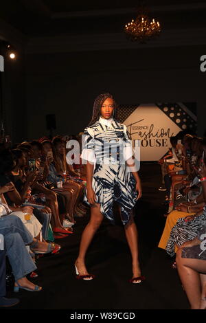 25th Annual ESSENCE Festival presented by  Coca-Cola held at the ESSENCE Fashion House Featuring Loza Maléombho Fashion Show  Featuring: Model Where: New Orleans, Louisiana, United States When: 07 Jul 2019 Credit: Derrick Salters/WENN.com Stock Photo