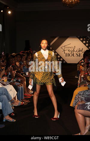 25th Annual ESSENCE Festival presented by  Coca-Cola held at the ESSENCE Fashion House Featuring Loza Maléombho Fashion Show  Featuring: Model Where: New Orleans, Louisiana, United States When: 07 Jul 2019 Credit: Derrick Salters/WENN.com Stock Photo