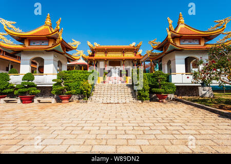 Buu Son Buddhist Temple near the Poshanu or Po Sahu Inu Cham Tower in Phan Thiet city in Vietnam Stock Photo