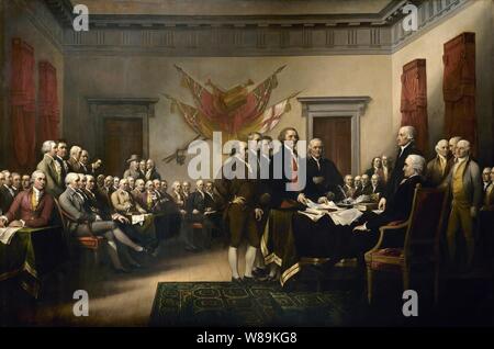 Declaration of Independence (1819), by John Trumbull. Stock Photo