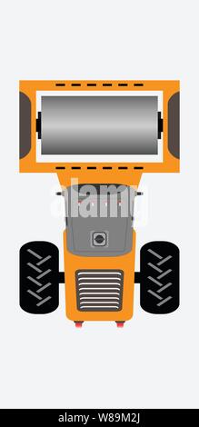 Roll Top View Vector Top View Vector of roller machine Stock Vector Image & Art - Alamy