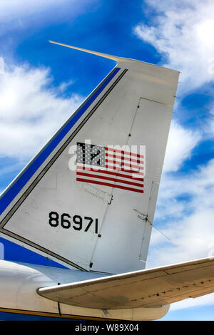 The Rudder assemby of the 1960s VC-137B (Boeing 707) Freedom