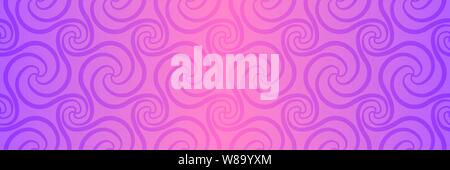 Swirl seamless pattern. Abstract illusion background. Gradient repeating pattern Stock Vector