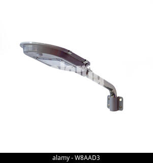 Wall / pole mounted Street LED light isolated on white background Stock Photo