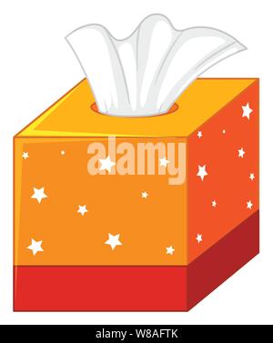 cartoon box of tissues Stock Vector Art & Illustration, Vector Image