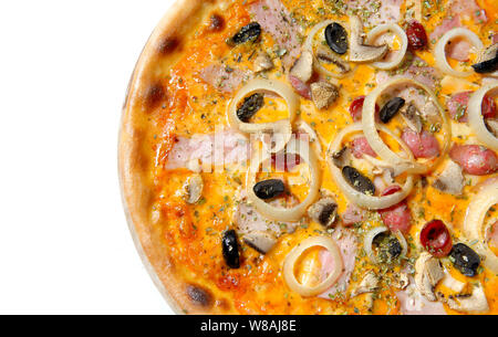 Delicious hot pizza Stock Photo