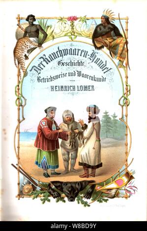 Der Rauchwaarenhandel von Heinrich Lomer, 1864 (title). Stock Photo