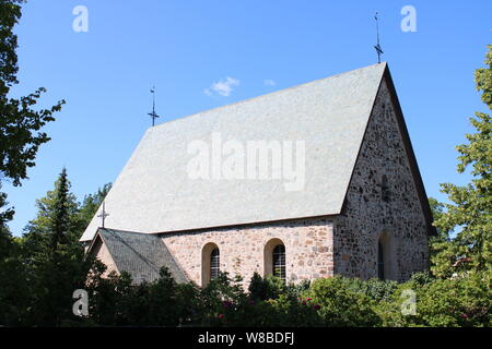 15th century St. Catherine medieval church in Turku, Finland. Stock Photo