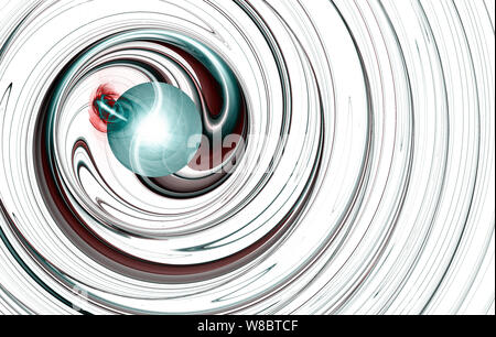 Fractal image: fancy abstract drawing, light background. Stock Photo