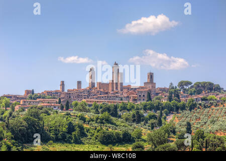 San Gimignano, Siena, Tuscany, Italy, Europe Stock Photo