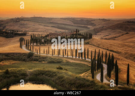 Asciano, Tuscany, Italy, Europe Stock Photo