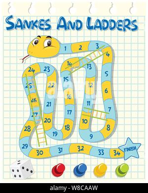 Snakes And Ladders Stock Vector Image & Art - Alamy