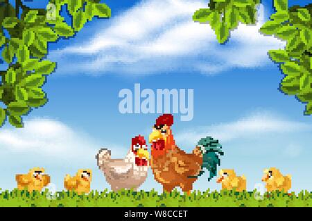 Chicken farm animal jungle hi-res stock photography and images - Page 2 -  Alamy