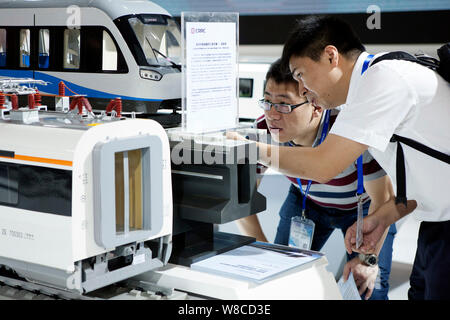 CRRC China Railway stand with a model of a hydrogen tram at the RailTex