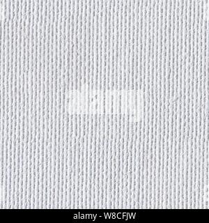 White canvas background. Seamless square texture, tile ready. Stock Photo