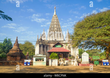 BAGAN, MYANMAR - DECEMBER 23, 2016: Mahabodhi Temple on a sunny morning Stock Photo