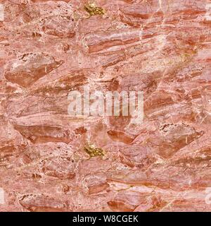 Red marble wall texture. Seamless square background, tile ready. Stock Photo