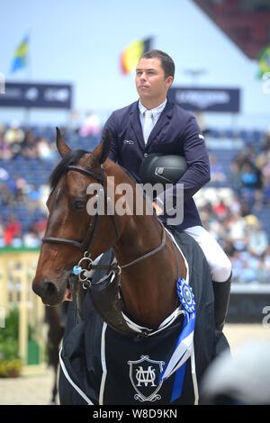 American equestrian rider Kent Farrington is pictured after