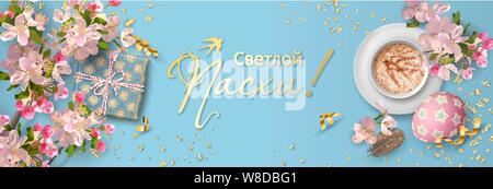 Easter Holiday Banner Stock Vector