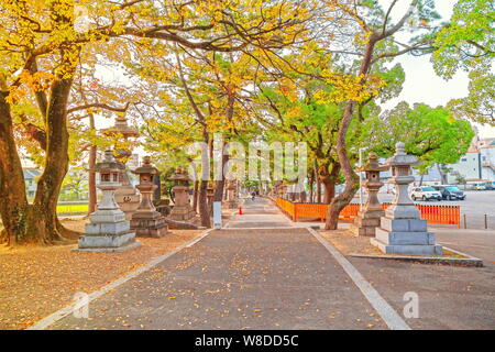 Osaka, Japan - 21 Nov 2018 - Sumiyoshi Grand Shrine or Sumiyoshi Taisha in Osaka City, Kansai, Osaka, Japan. Stock Photo