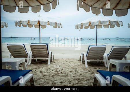 Mattress on the beach in Koh Samet Stock Photo