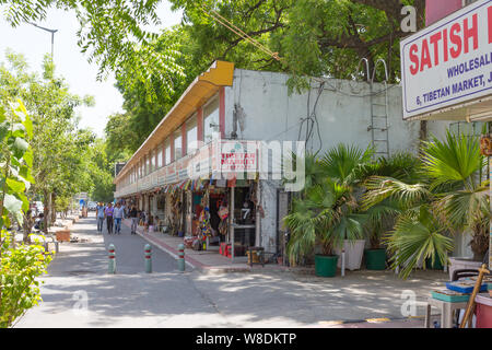 Tibetan Market in Janpath Area at New Delhi India Stock Photo