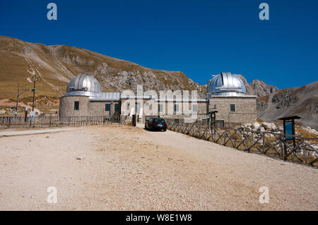 Astronomical Observatory of Campo Imperatore, Gran Sasso and Laga Mountains National Park, L'Aquila, Abruzzo, Italy Stock Photo