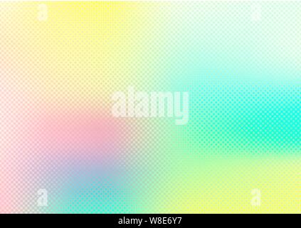 Abstract blurred smooth pastel color background with grid texture. Watercolor bright vibrant colorful. Vector illustration Stock Vector