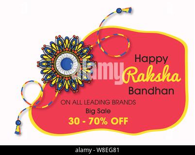 happy raksha bandhan beautiful hindu festival background Stock Vector