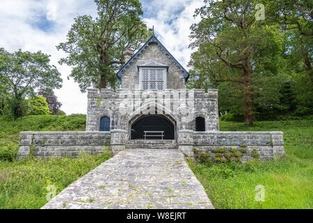 The Old Boathouse, The Crom Estate, Co Fermanagh, Northern Ireland Stock Photo