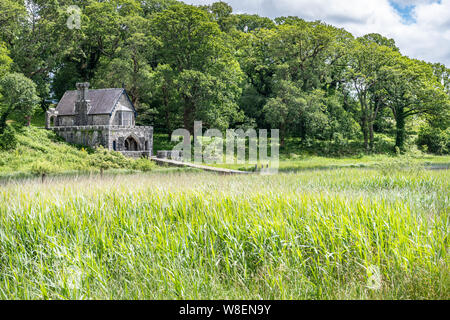 The Old Boathouse, The Crom Estate, Co Fermanagh, Northern Ireland Stock Photo