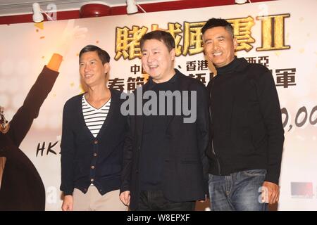 Mickychu Hong Kong actors Chow Yun-fat, right, and Nick Cheung smile during the ...