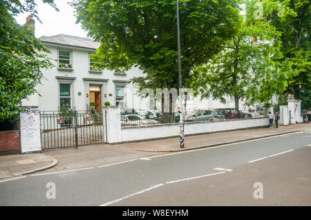 The Abbey Road studios situated on London’s Abbey Road and made famous by The Beatles.