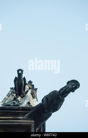 One of gargoyles of St. Vitus cathedral in Prague Stock Photo