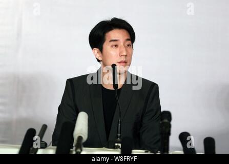 From left) Hong Kong singer and actor Jaycee Chan, the son of kungfu  superstar Jackie Chan, Chinese actress Huang Yi and Hong Kong singer and  actress Stock Photo - Alamy