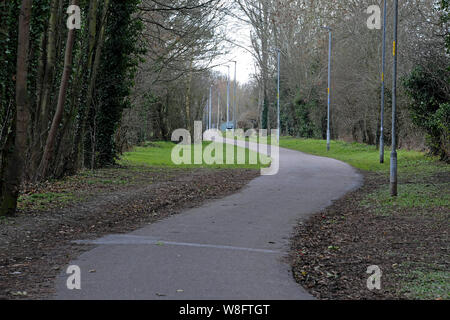 Herefordshire Council have ruled out ever installing a tram line along the Great Western Way in Hereford. Stock Photo