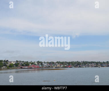 Summer in Nova Scotia: Lunenburg Waterfront Stock Photo