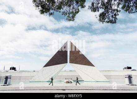 Monumento Combatentes Ultramar or Overseas Combatants Monument, Lisbon, Portugal.  The monument is dedicated to Portuguese Army soldiers who died duri Stock Photo