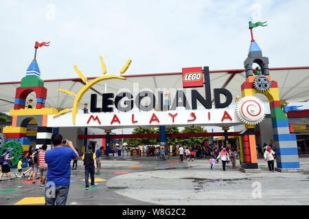 FILE--Tourists visit the Legoland Malaysia Resort in Nusajaya 