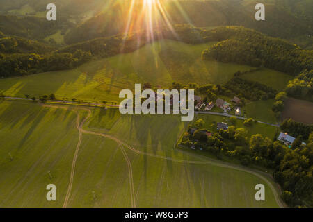 The Central Bohemian Region is an administrative unit of the Czech Republic, located in the central part of its historical region of Bohemia. Stock Photo