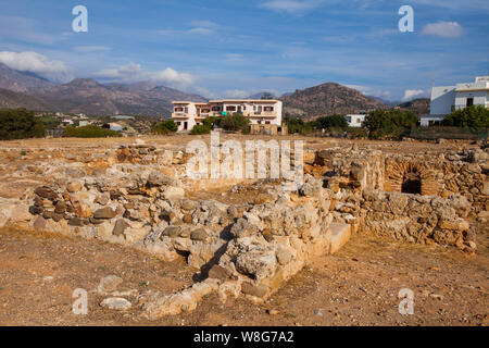 Image of ruins of ancient city Crete, Greece Stock Photo