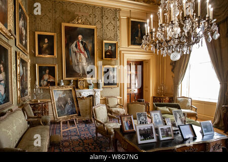 The Green Drawing room at Blenheim Palace Stock Photo