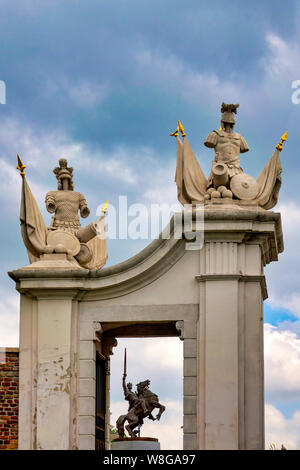 Detail of the Honorary Courtyard gate of the Castle of Bratislava, Bratislava, Slovakia Stock Photo